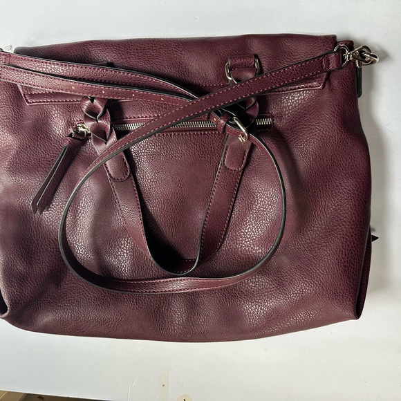 Leather burgundy Market & Spruce handbag / purse ! Amazing   New condition - Picture 14 of 16